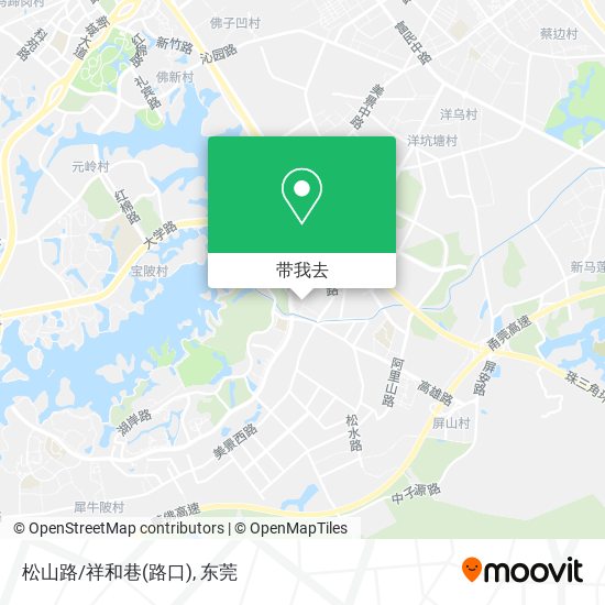 松山路/祥和巷(路口)地图
