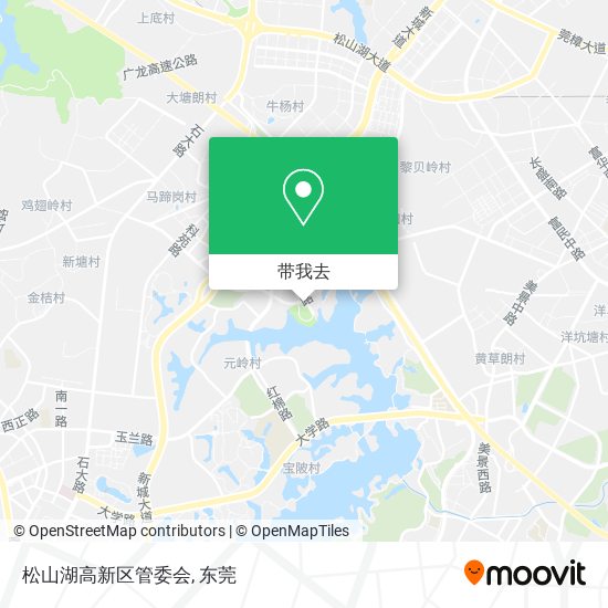 松山湖高新区管委会地图