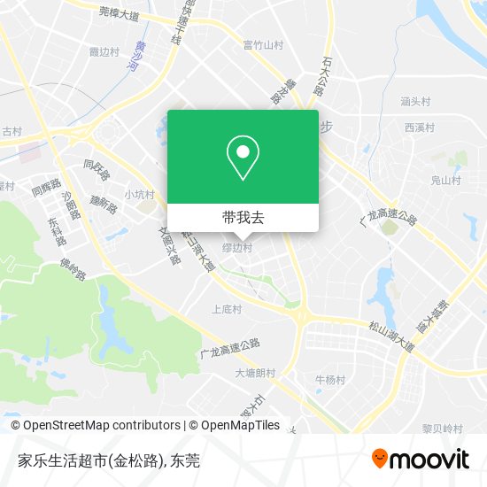 家乐生活超市(金松路)地图