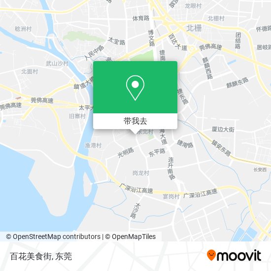百花美食街地图