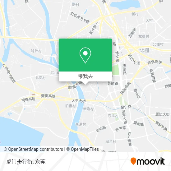 虎门步行街地图