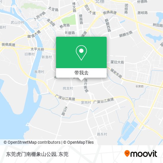 东莞虎门南栅象山公园地图