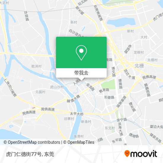虎门仁德街77号地图