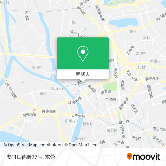 虎门仁德街77号地图