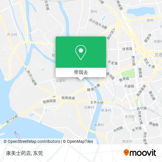 康美士药店地图