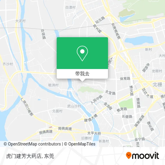 虎门建芳大药店地图