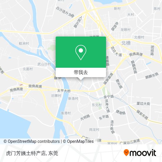 虎门芳姨土特产店地图