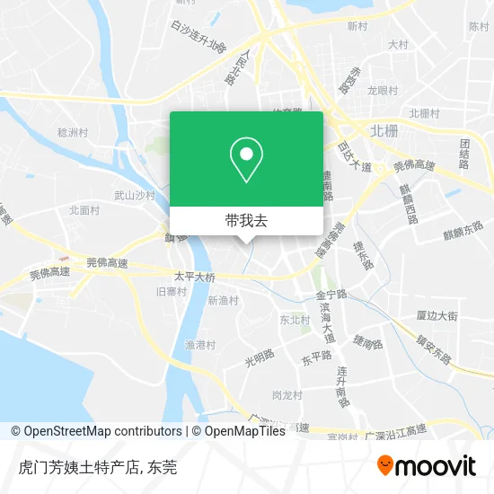 虎门芳姨土特产店地图