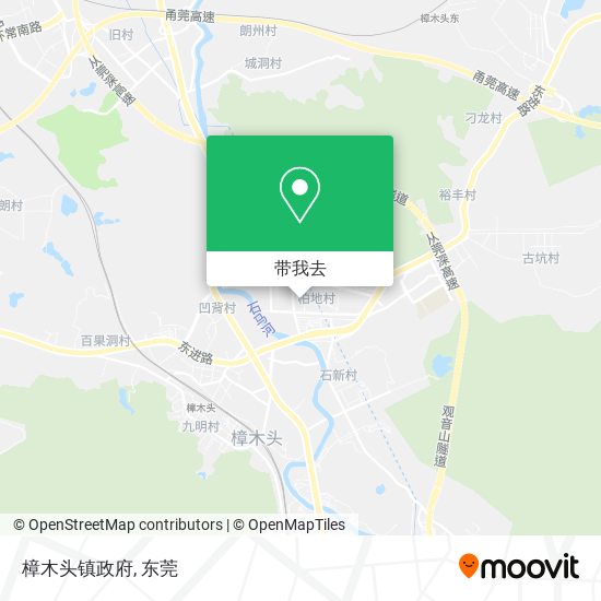 樟木头镇政府地图