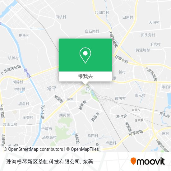 珠海横琴新区荃虹科技有限公司地图