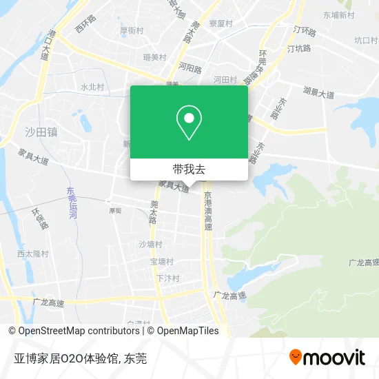 亚博家居O2O体验馆地图