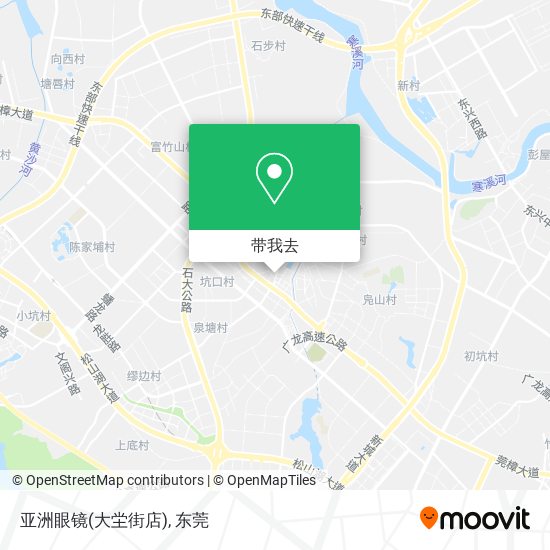 亚洲眼镜(大坣街店)地图