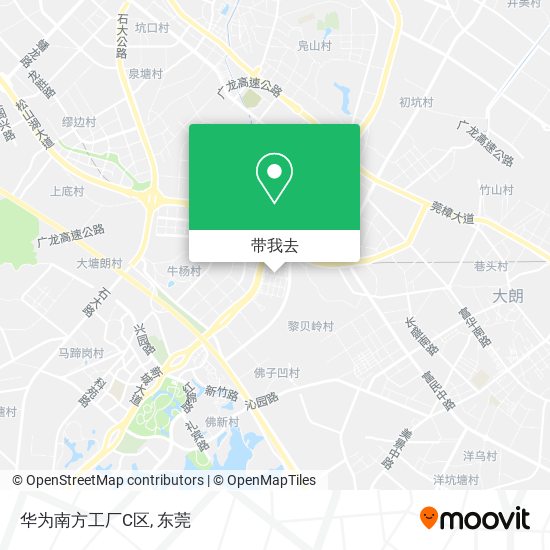 华为南方工厂C区地图
