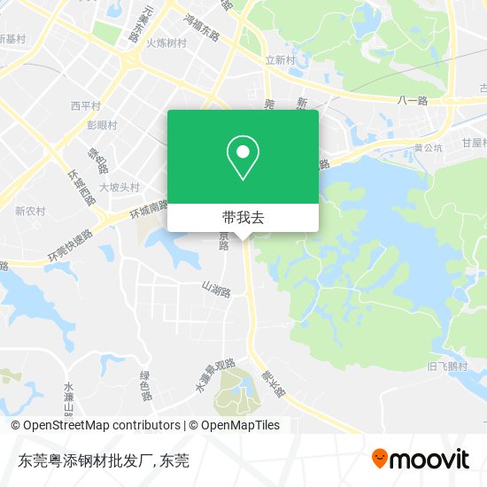 东莞粤添钢材批发厂地图