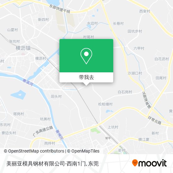 美丽亚模具钢材有限公司-西南1门地图