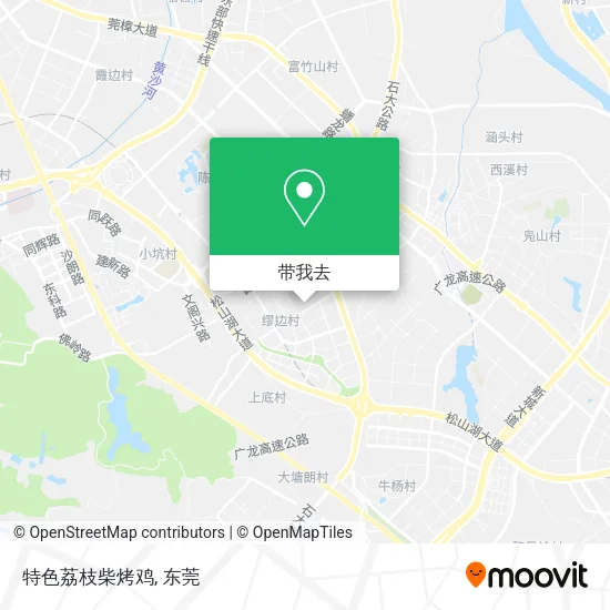 特色荔枝柴烤鸡地图