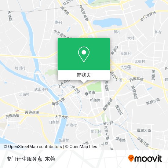 虎门计生服务点地图