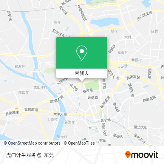 虎门计生服务点地图