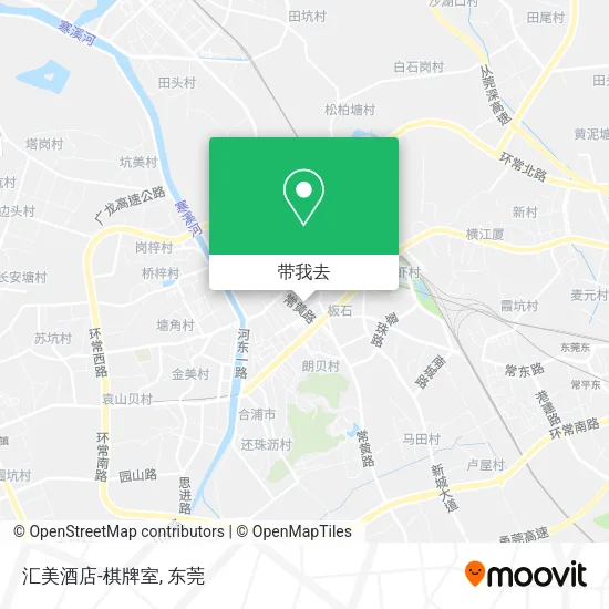 汇美酒店-棋牌室地图