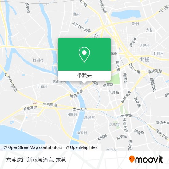 东莞虎门新丽城酒店地图