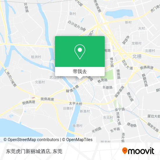东莞虎门新丽城酒店地图