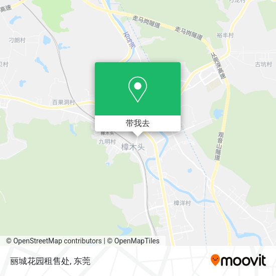 丽城花园租售处地图