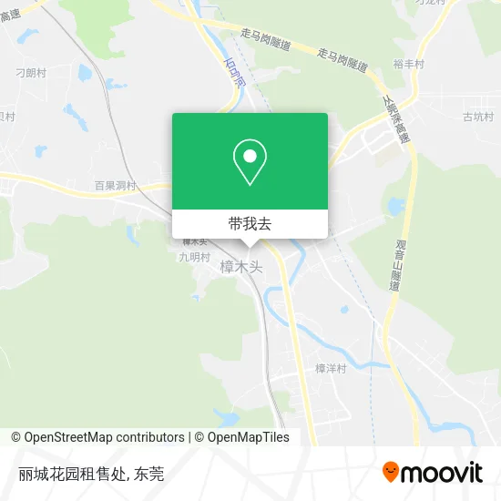丽城花园租售处地图