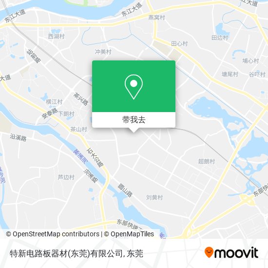特新电路板器材(东莞)有限公司地图