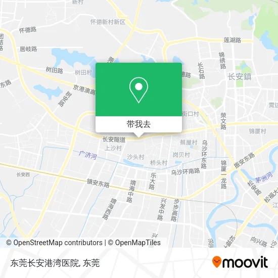 东莞长安港湾医院地图