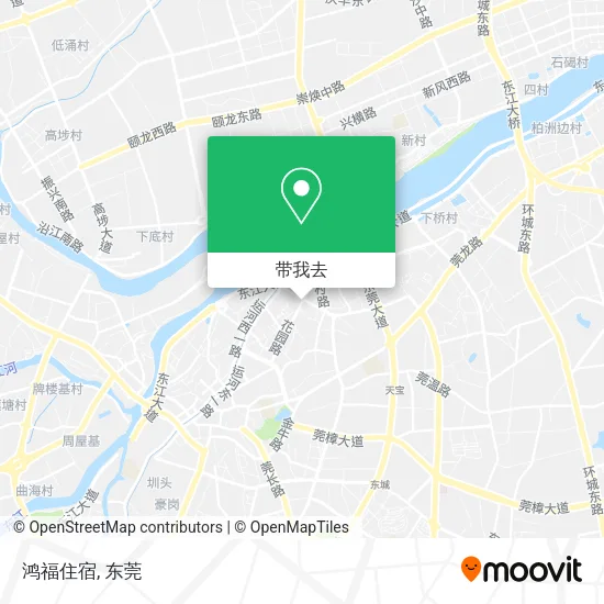 鸿福住宿地图