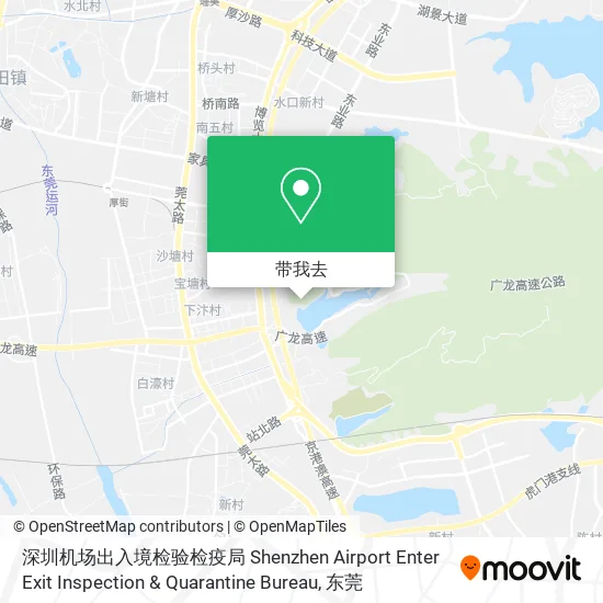 深圳机场出入境检验检疫局 Shenzhen Airport Enter Exit Inspection & Quarantine Bureau地图