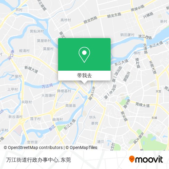 万江街道行政办事中心地图