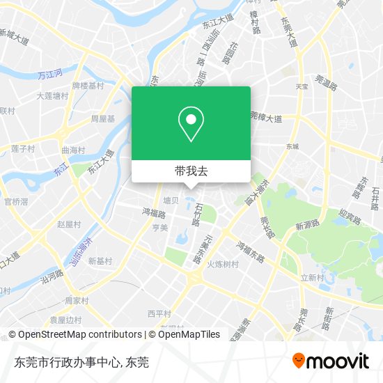 东莞市行政办事中心地图