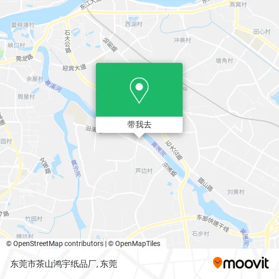 东莞市茶山鸿宇纸品厂地图