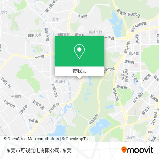 东莞市可锐光电有限公司地图