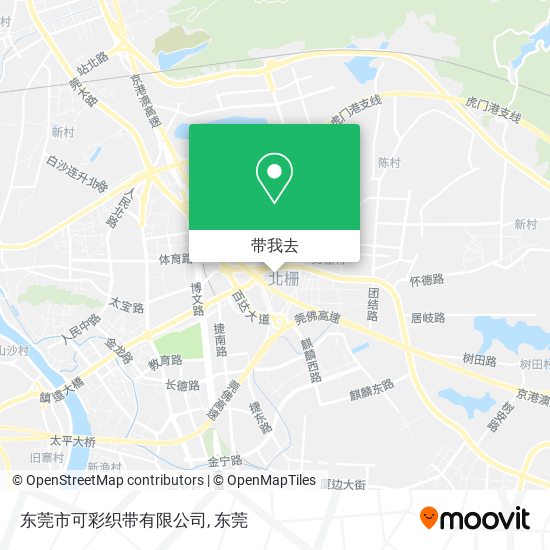 东莞市可彩织带有限公司地图