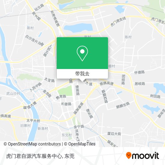 虎门君自源汽车服务中心地图