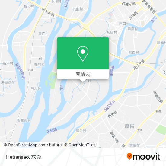 Hetianjiao地图