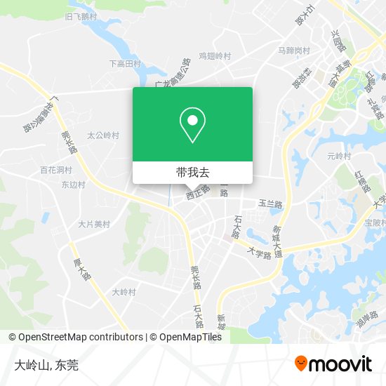 大岭山地图