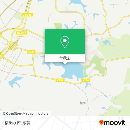 横岗水库地图