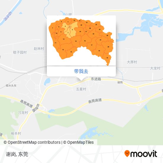 谢岗地图