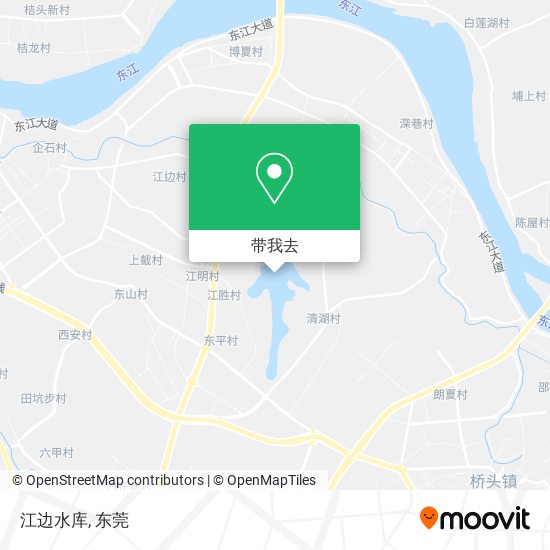 江边水库地图