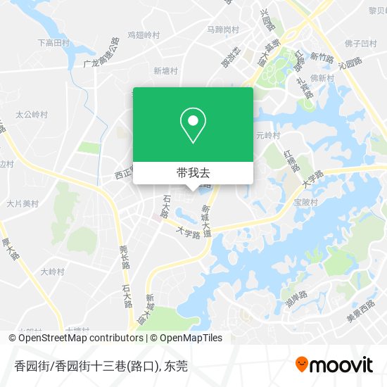 香园街/香园街十三巷(路口)地图
