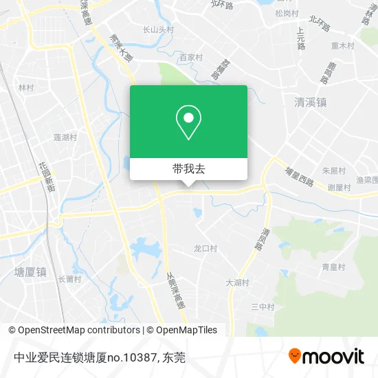 中业爱民连锁塘厦no.10387地图