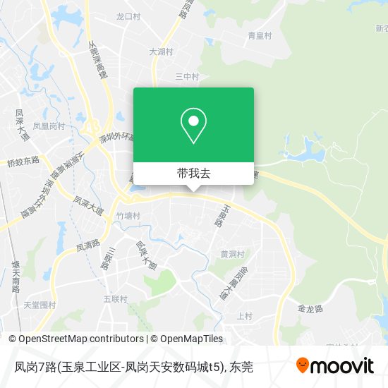 凤岗7路(玉泉工业区-凤岗天安数码城t5)地图