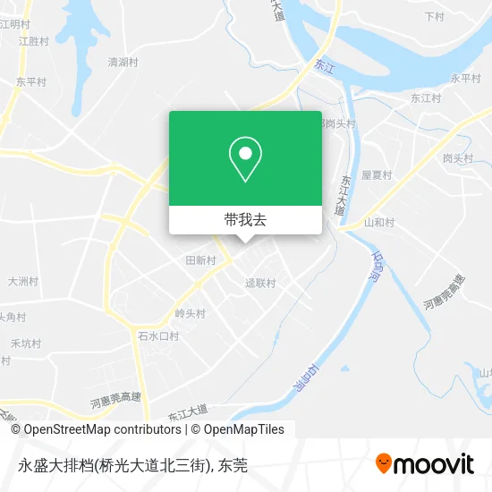 永盛大排档(桥光大道北三街)地图