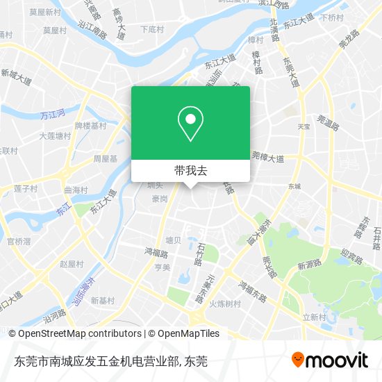 东莞市南城应发五金机电营业部地图