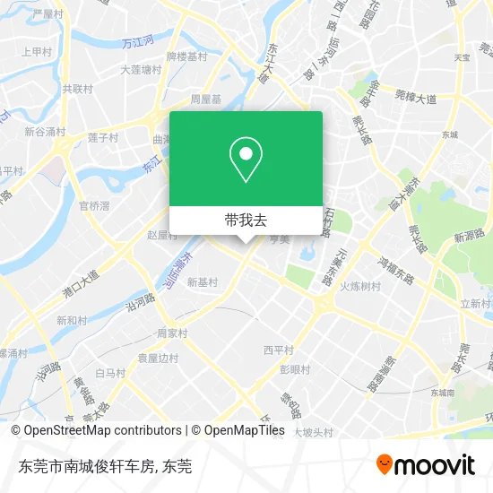 东莞市南城俊轩车房地图
