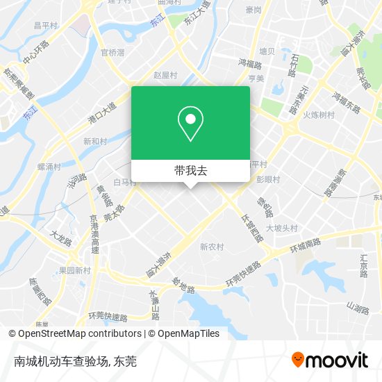 南城机动车查验场地图