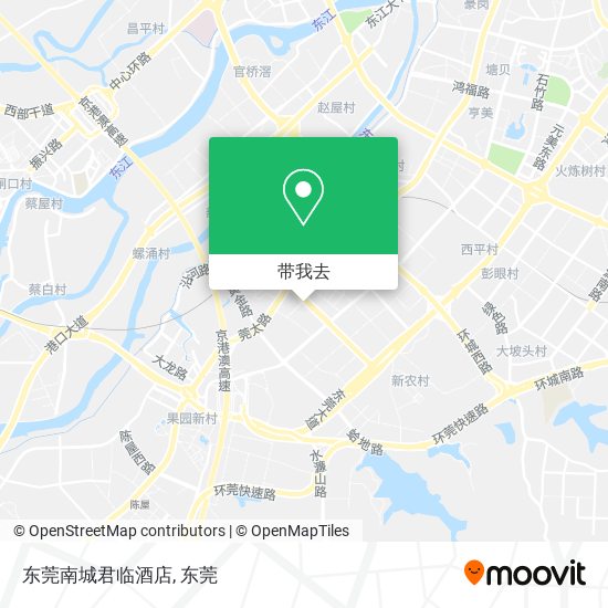 东莞南城君临酒店地图